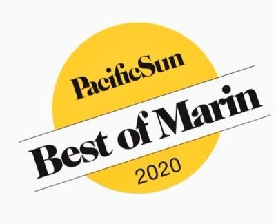 PacificSun Best of Marin 2020 award badge